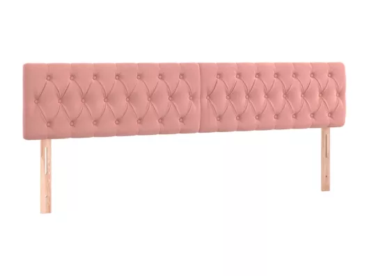 Kauf Unique LED Kopfteil Rosa 180x7x78/88 cm Samt VIP-Rabatte
