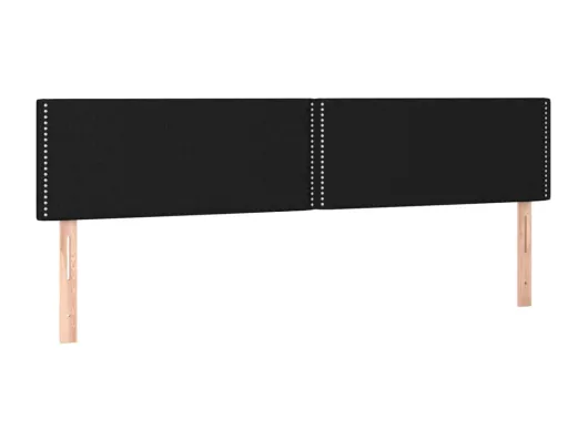 Kauf Unique LED Kopfteil Schwarz 200x5x78/88 cm Stoff Tiefpreis