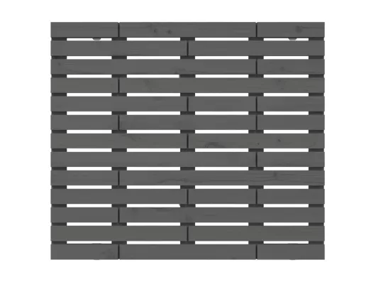 Kauf Unique Wand-Kopfteil Grau 96x3x91,5 cm Massivholz Kiefer Super Sparpreis