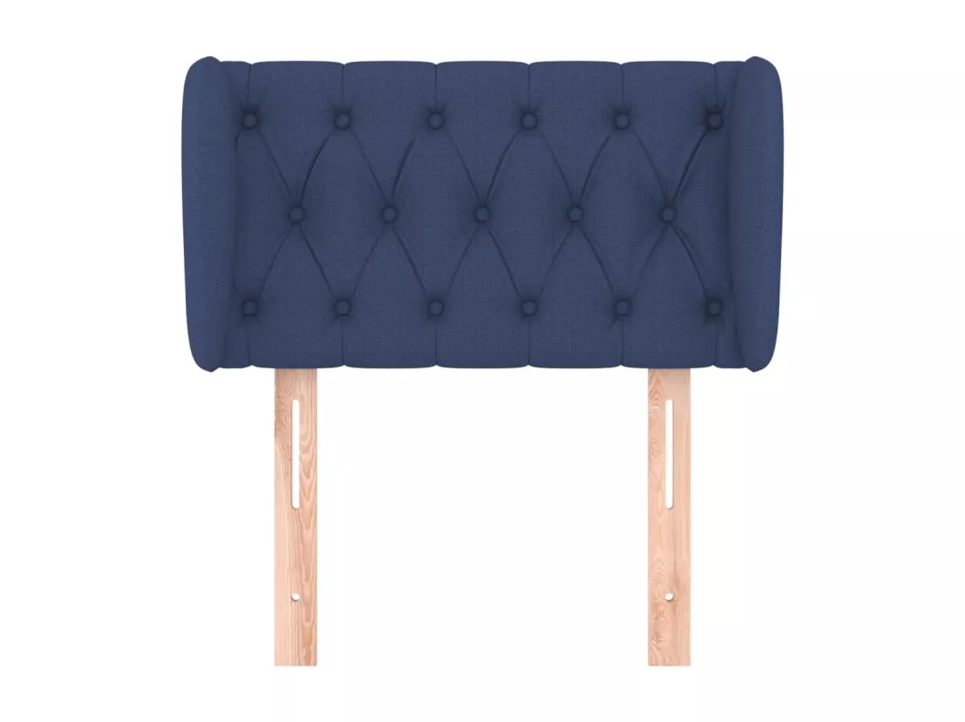 Kauf Unique Kopfteil mit Ohren Blau 83x23x78/88 cm Stoff Wochenangebot