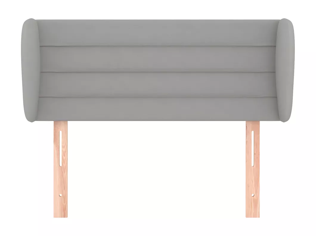 Kauf Unique Kopfteil mit Ohren Hellgrau 83x23x78/88 cm Stoff Letzte 3 Tage