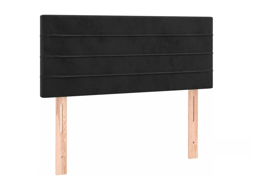 Kauf Unique LED Kopfteil Schwarz 80x5x78/88 cm Samt Zeitbegrenzte Promotion