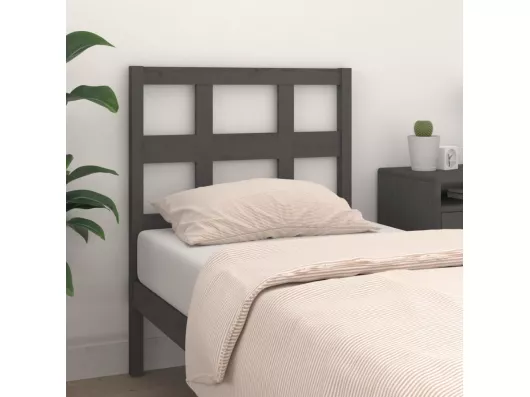 Kauf Unique Kopfteil Grau 95,5x4x100 cm Massivholz Kiefer 50% Rabatt mit kostenlosem Versand