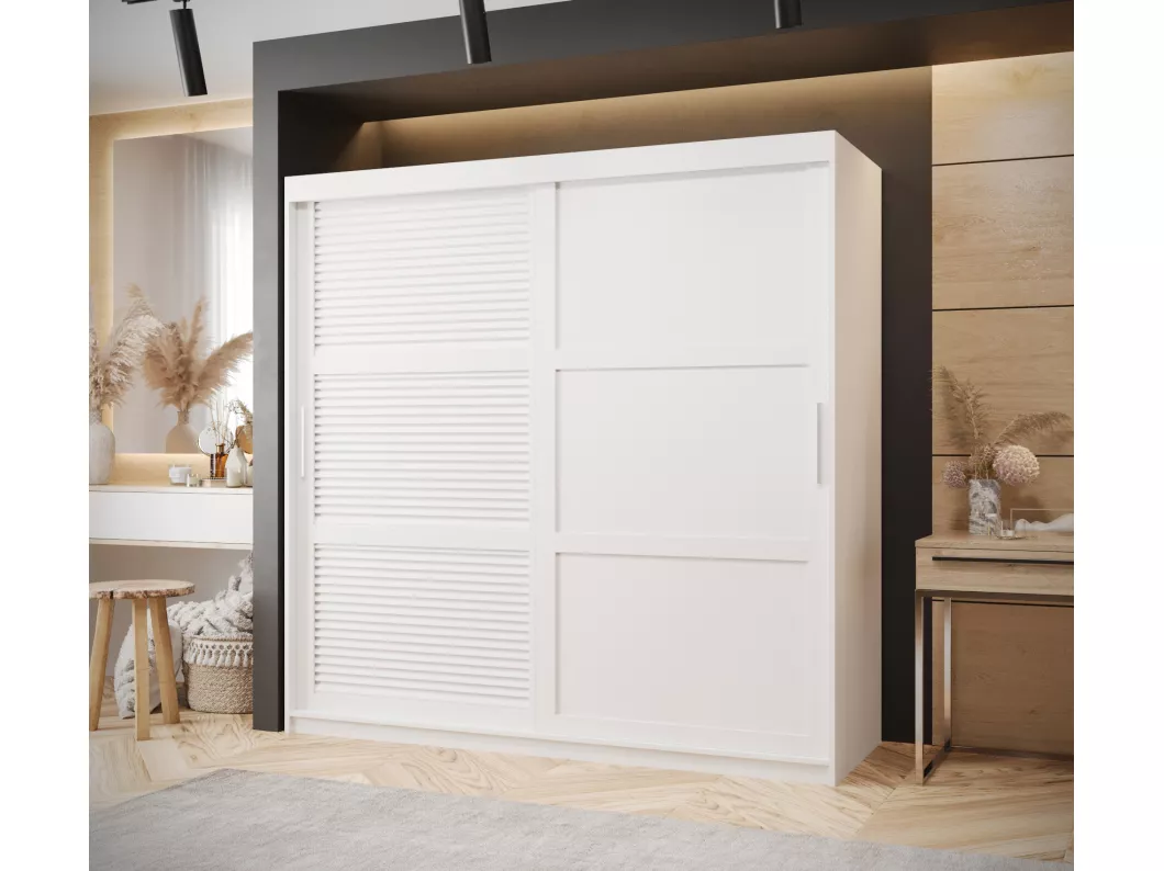 Kauf Unique SCHWEBETÜRENSCHRANK ZALUZJA 3 200/180/62 2-türig (Weiß) Im Verkauf