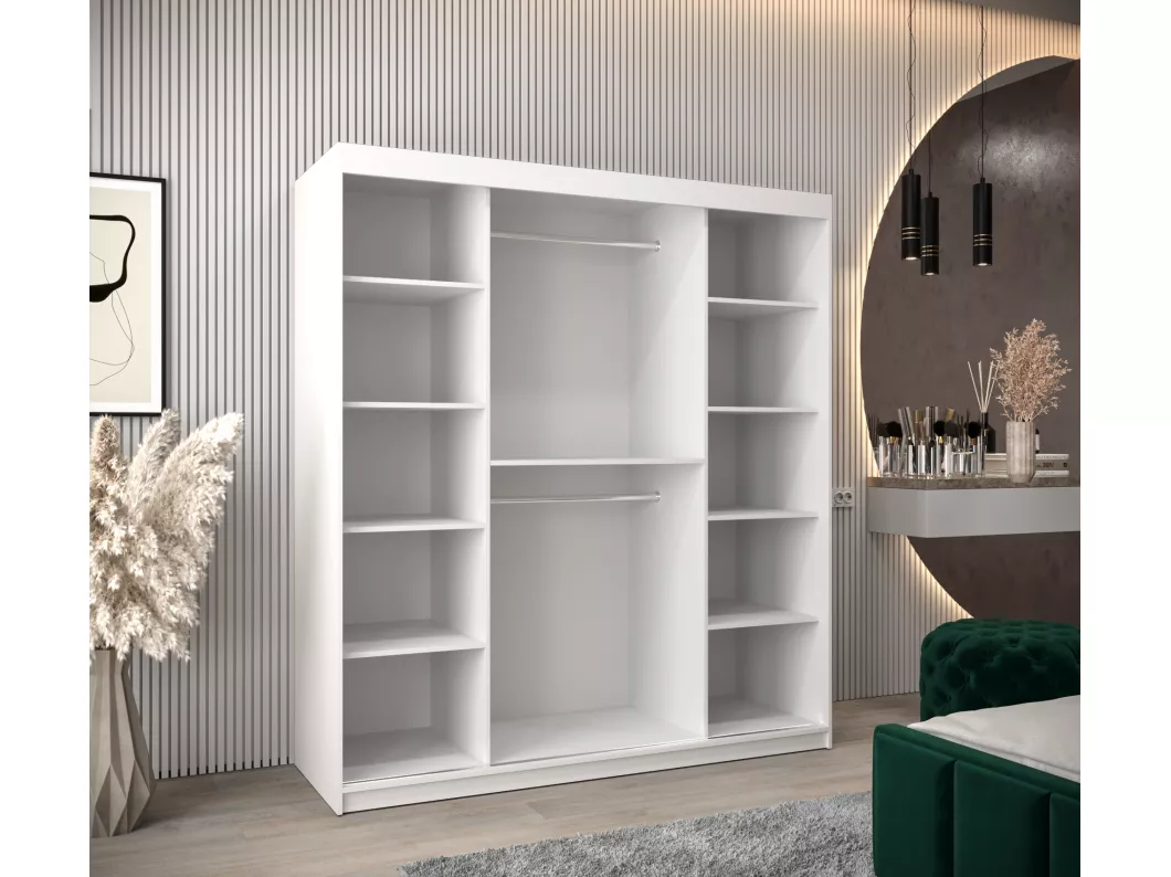 Kauf Unique SCHWEBETÜRENSCHRANK ZALUZJA 3 200/180/62 2-türig (Weiß) Im Verkauf