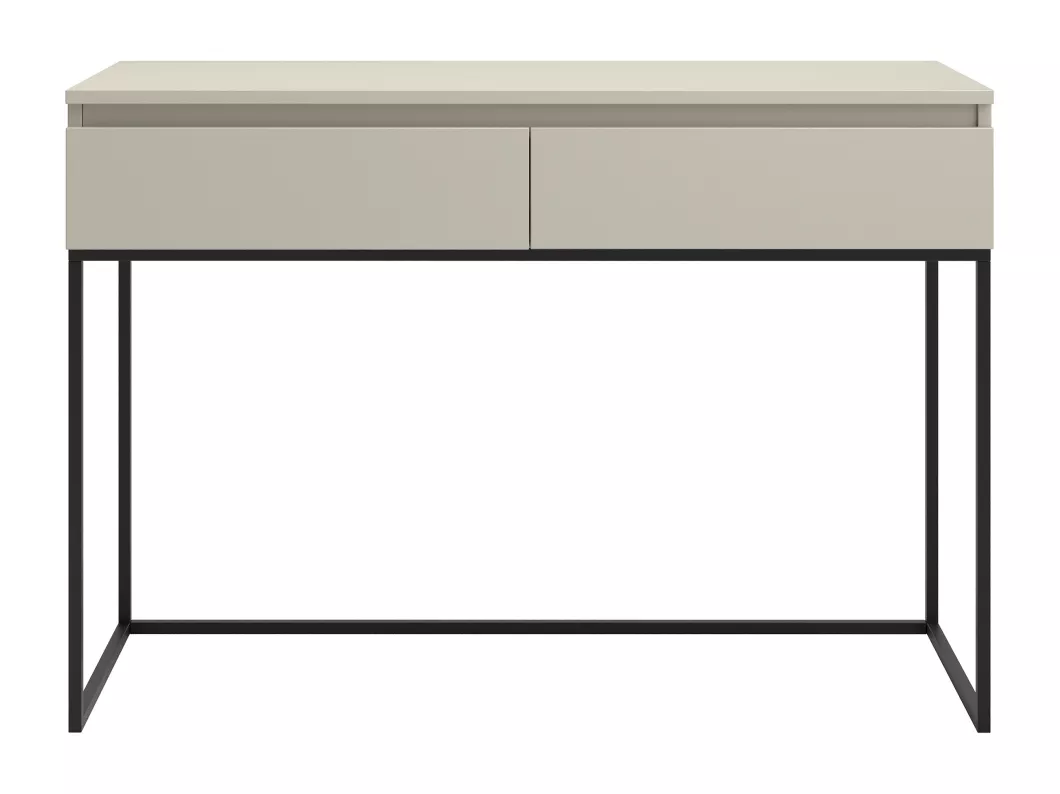 Kauf Unique Schminktisch Schreibtisch - Graubeige mit schwarzem Metallgestell - 120 cm - BEMMI Angebote