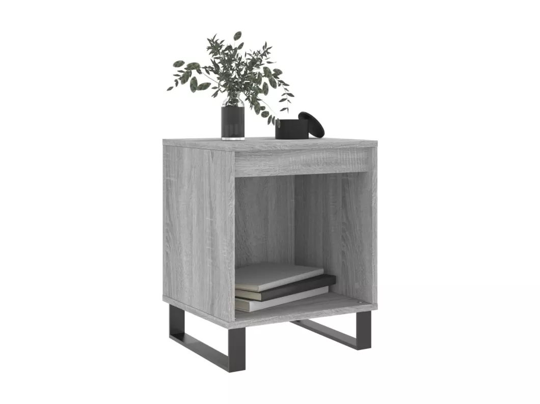Kauf Unique Nachttisch Grau Sonoma 40x35x50 cm Holzwerkstoff Günstiger Verkauf