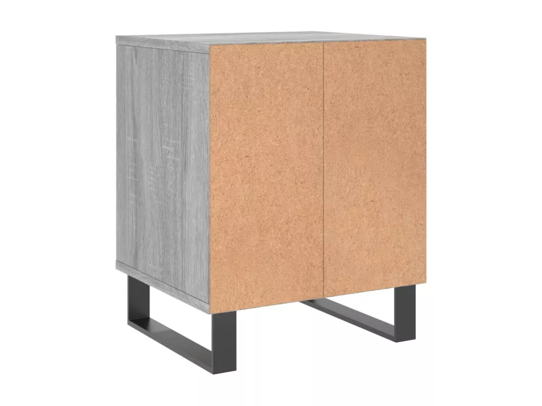 Kauf Unique Nachttisch Grau Sonoma 40x35x50 cm Holzwerkstoff Günstiger Verkauf