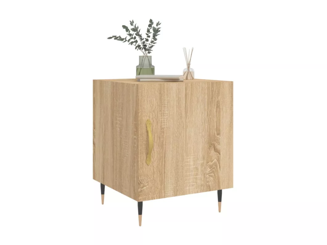 Kauf Unique Nachttische 2 Stk. Sonoma-Eiche 40x40x50 cm Holzwerkstoff Meist gekauft