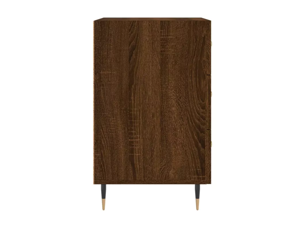 Kauf Unique Nachttisch Braun Eichen-Optik 40x40x66 cm Holzwerkstoff Fabrik Onlineshop