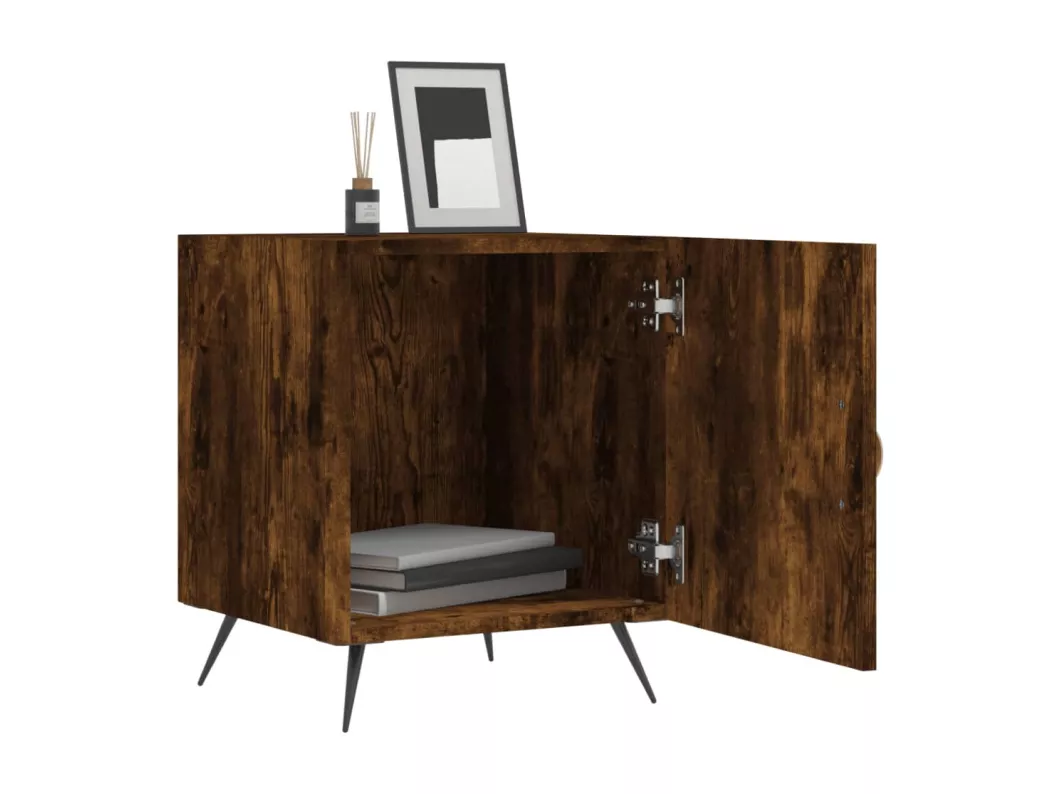 Kauf Unique Nachttische 2 Stk. Räuchereiche 40x40x50 cm Holzwerkstoff Fabrikpreis