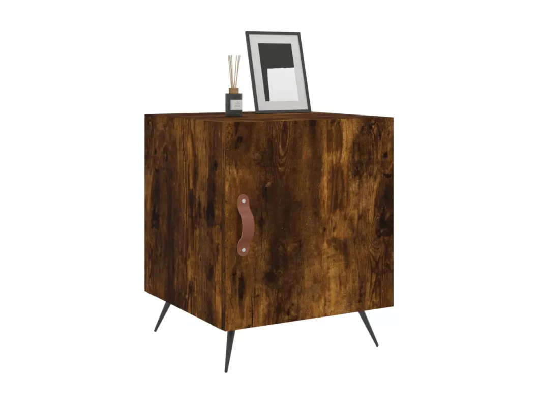 Kauf Unique Nachttische 2 Stk. Räuchereiche 40x40x50 cm Holzwerkstoff Fabrikpreis