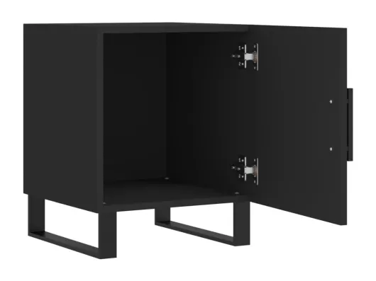 Kauf Unique Nachttisch Schwarz 40x40x50 cm Holzwerkstoff Günstig kaufen