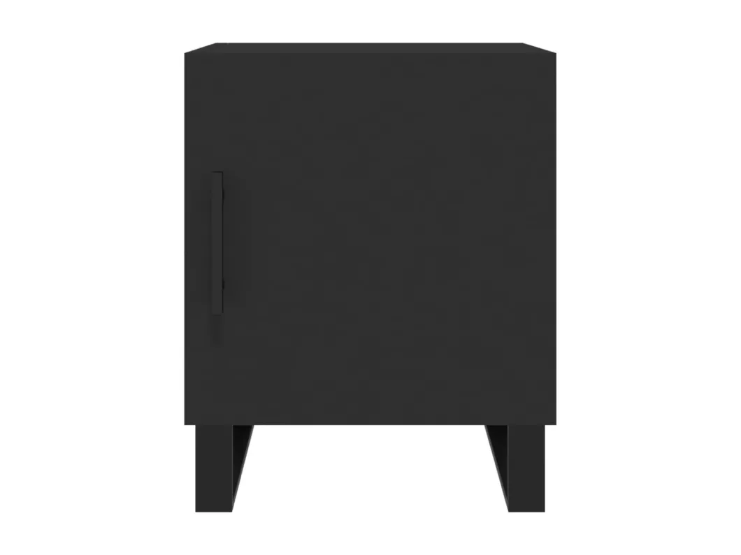 Kauf Unique Nachttisch Schwarz 40x40x50 cm Holzwerkstoff Günstig kaufen