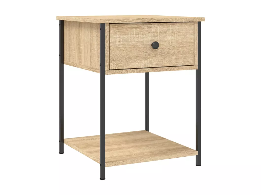 Kauf Unique Nachttische 2 Stk. Sonoma-Eiche 44x45x58 cm Holzwerkstoff Großer Ausverkauf