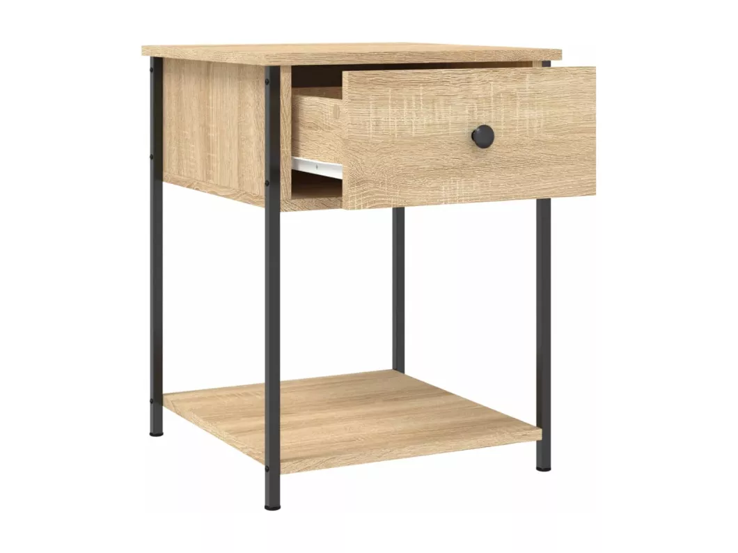 Kauf Unique Nachttische 2 Stk. Sonoma-Eiche 44x45x58 cm Holzwerkstoff Großer Ausverkauf