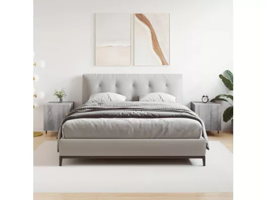 Kauf Unique Nachttische 2 Stk. Grau Sonoma 40x40x50 cm Holzwerkstoff