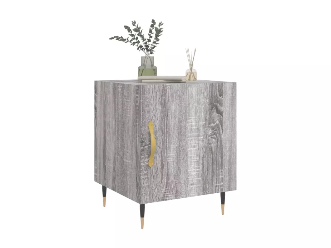 Kauf Unique Nachttische 2 Stk. Grau Sonoma 40x40x50 cm Holzwerkstoff Flash Sale