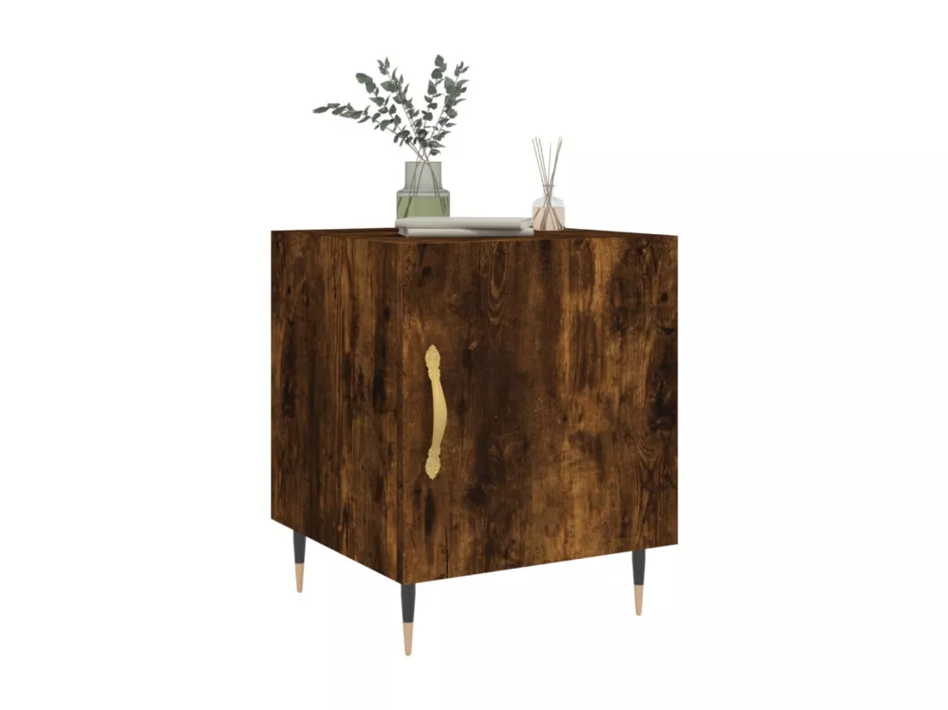 Kauf Unique Nachttische 2 Stk. Räuchereiche 40x40x50 cm Holzwerkstoff Begrenztes Angebot