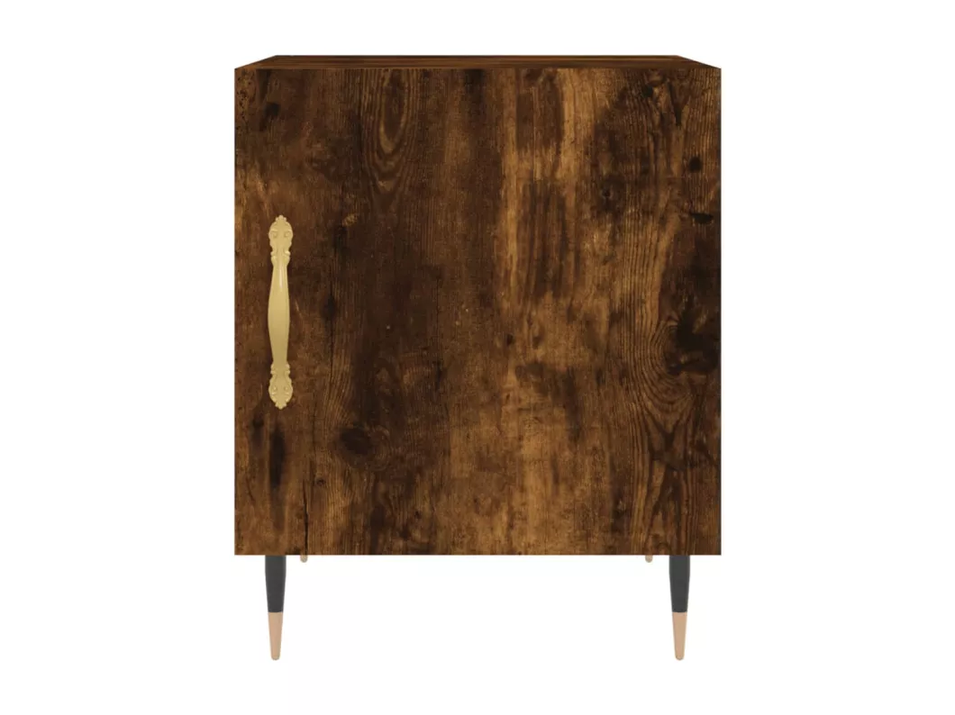 Kauf Unique Nachttische 2 Stk. Räuchereiche 40x40x50 cm Holzwerkstoff Begrenztes Angebot