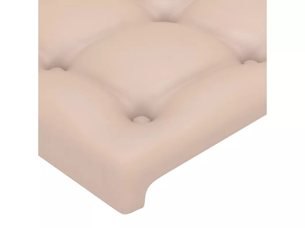 Kauf Unique Kopfteil mit Ohren Cappuccino-Braun 93x16x118/128 cm Kunstleder Exklusivangebot