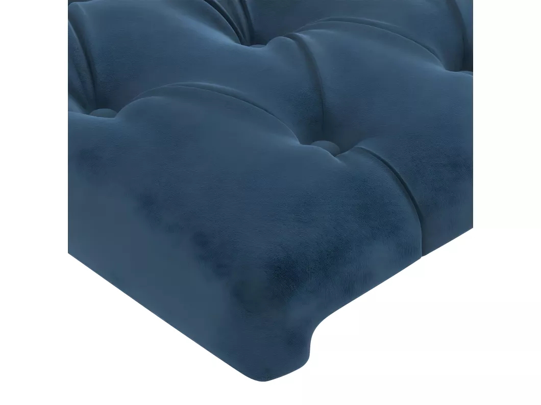 Kauf Unique Kopfteile 2 Stk. Dunkelblau 90x7x78/88 cm Samt Preisnachlass