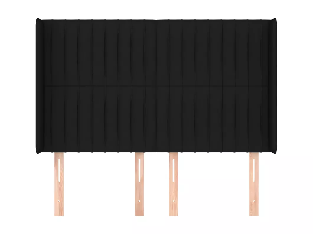 Kauf Unique Kopfteil mit Ohren Schwarz 147x16x118/128 cm Stoff Black Friday
