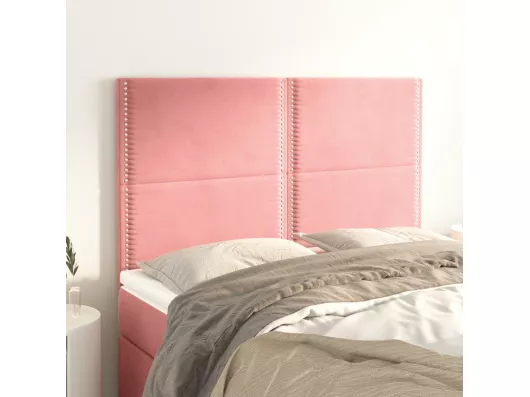 Kauf Unique Kopfteile 4 Stk. Rosa 72x5x78/88 cm Samt
