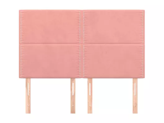 Kauf Unique Kopfteile 4 Stk. Rosa 72x5x78/88 cm Samt Weihnachtsangebot