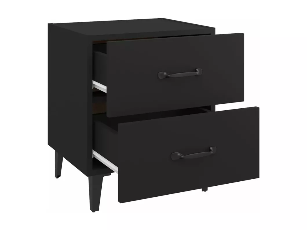 Kauf Unique Nachttisch Schwarz 40x35x47,5 cm Lagerräumung