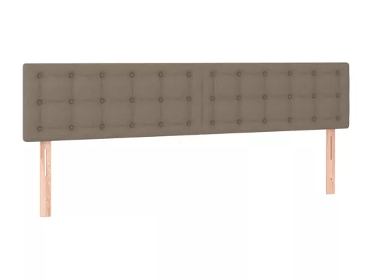 Kauf Unique LED Kopfteil Taupe 180x5x78/88 cm Stoff Top Angebot