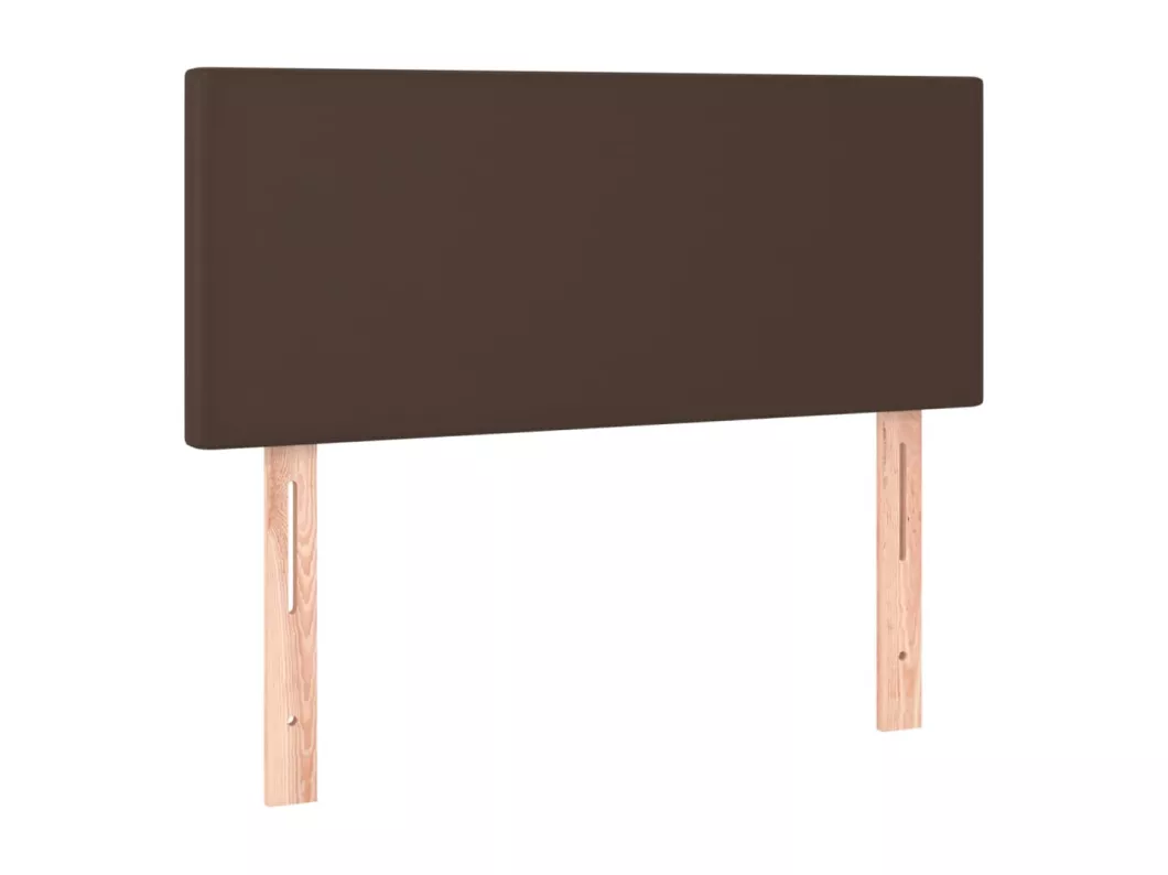 Kauf Unique LED Kopfteil Braun 80x5x78/88 cm Kunstleder Neueste Mode