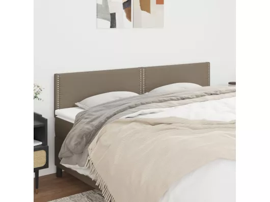 Kauf Unique Kopfteile 2 Stk. Taupe 100x5x78/88 cm Stoff Online Outlet