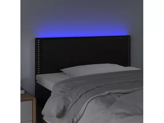 Kauf Unique LED Kopfteil Schwarz 90x5x78/88 cm Kunstleder Riesige Ersparnisse