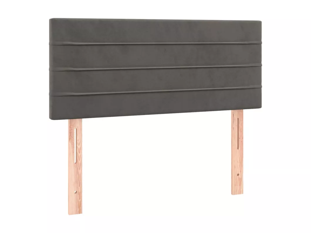 Kauf Unique LED Kopfteil Dunkelgrau 80x5x78/88 cm Samt Bis zu 60% Rabatt