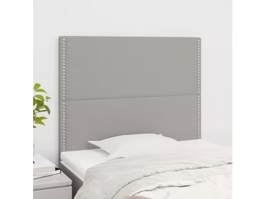 Kauf Unique Kopfteile 2 Stk. Hellgrau 80x5x78/88 cm Stoff