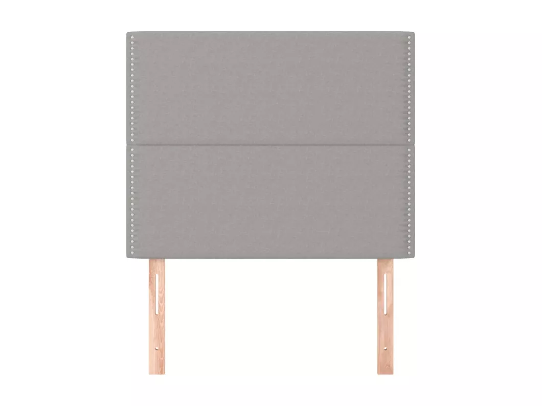Kauf Unique Kopfteile 2 Stk. Hellgrau 80x5x78/88 cm Stoff Sonderangebot der Fabrik