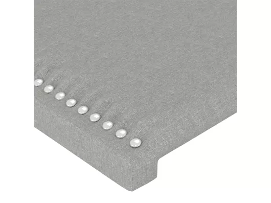Kauf Unique Kopfteile 2 Stk. Hellgrau 80x5x78/88 cm Stoff Sonderangebot der Fabrik