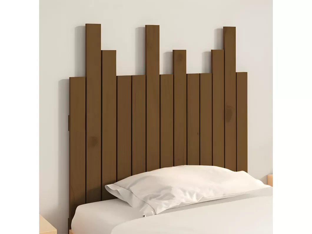 Kauf Unique Wand-Kopfteil Honigbraun 82,5x3x80 cm Massivholz Kiefer Bis zu 55% Rabatt