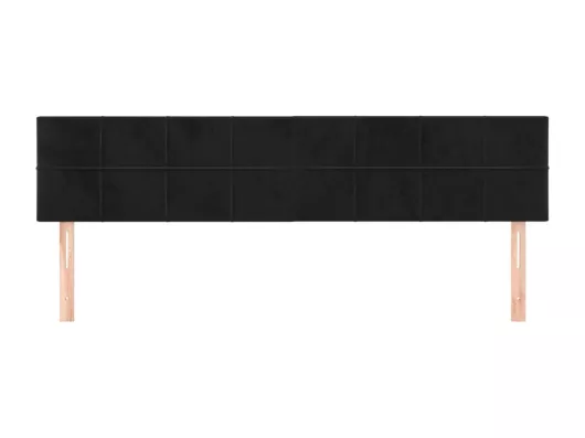 Kauf Unique Kopfteile 2 Stk. Schwarz 90x5x78/88 cm Samt Super Rabatt