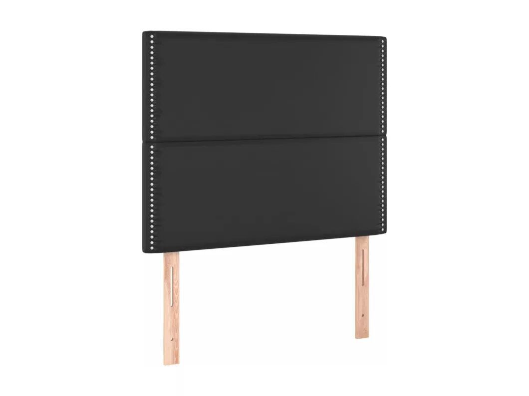 Kauf Unique LED Kopfteil Schwarz 100x5x118/128 cm Kunstleder Speichern exportieren