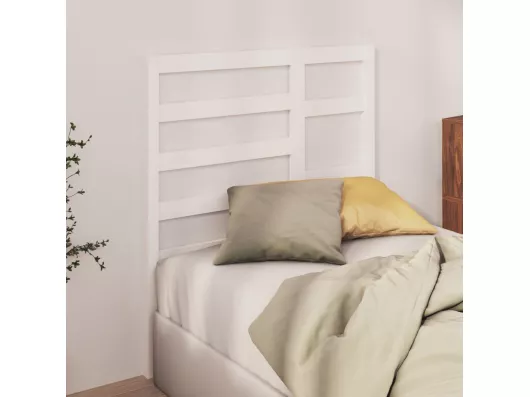 Kauf Unique Bett-Kopfteil Weiß 106x4x104 cm Massivholz Kiefer Black Friday Preise