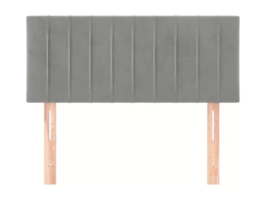 Kauf Unique Kopfteil Hellgrau 90x5x78/88 cm Samt Im Verkauf