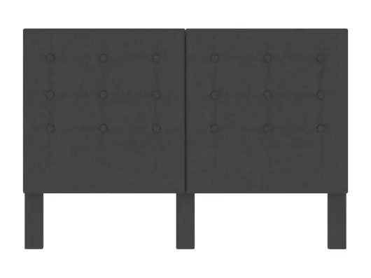 Kauf Unique Kopfteil Getuftet Dunkelgrau Stoff 140 x 200 cm Verkauf