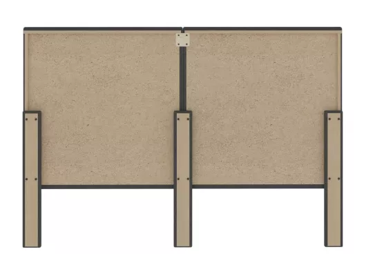Kauf Unique Kopfteil Getuftet Dunkelgrau Stoff 140 x 200 cm Verkauf