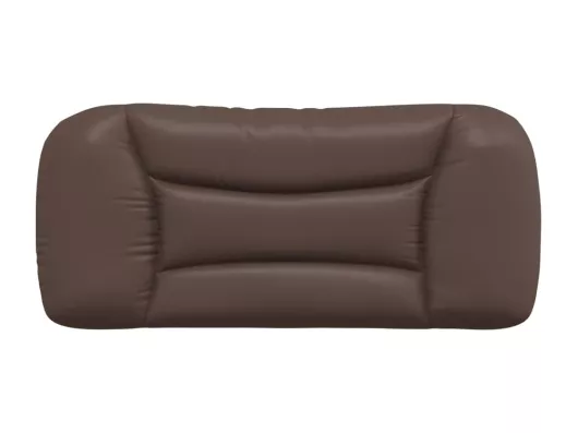Kauf Unique Kopfteil-Kissen Braun 90 cm Kunstleder Schlussverkauf
