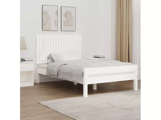 Kauf Unique Wand-Kopfteil Weiß 108x3x60 cm Massivholz Kiefer