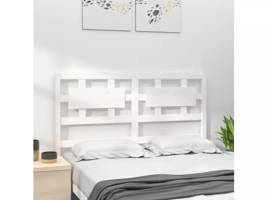 Kauf Unique Kopfteil Weiß 185,5x4x100 cm Massivholz Kiefer Kostenloser Versand