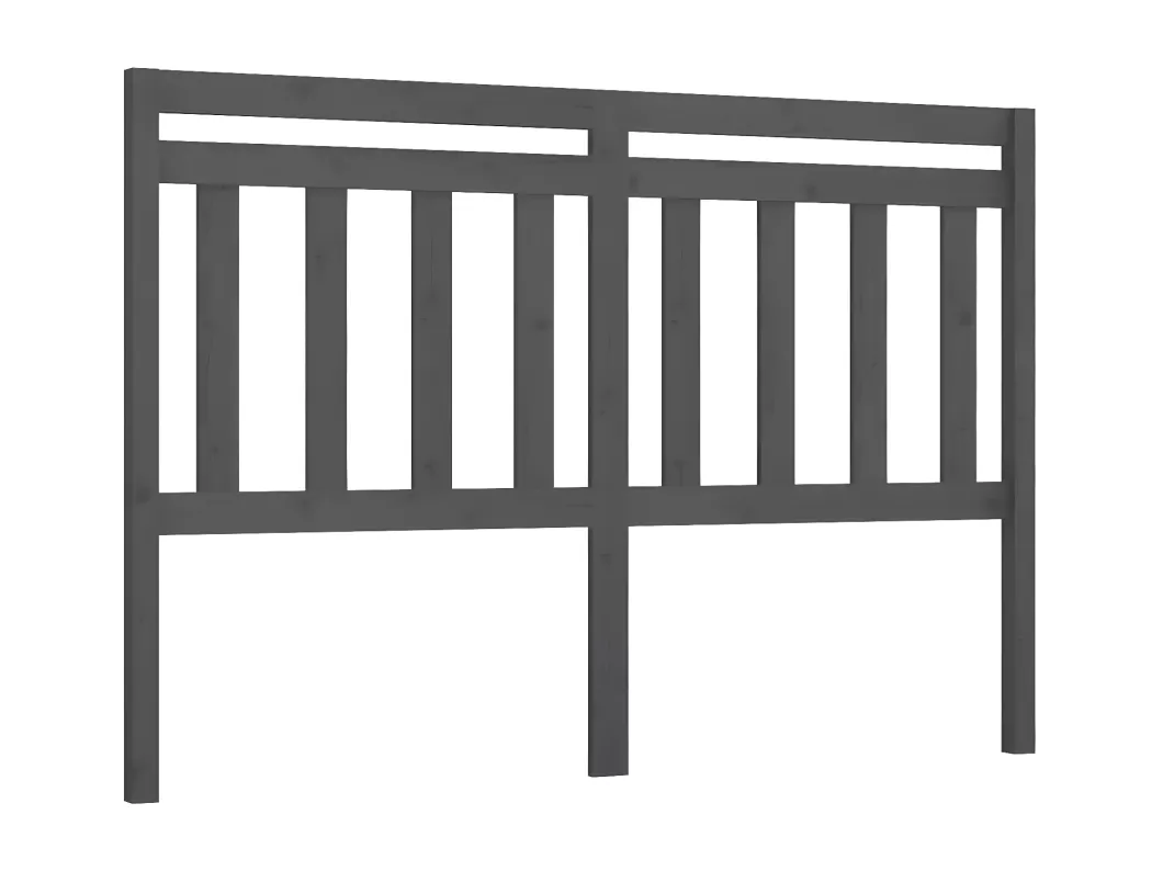 Kauf Unique Kopfteil Grau 126x4x100 cm Massivholz Kiefer Fabrik Onlineshop