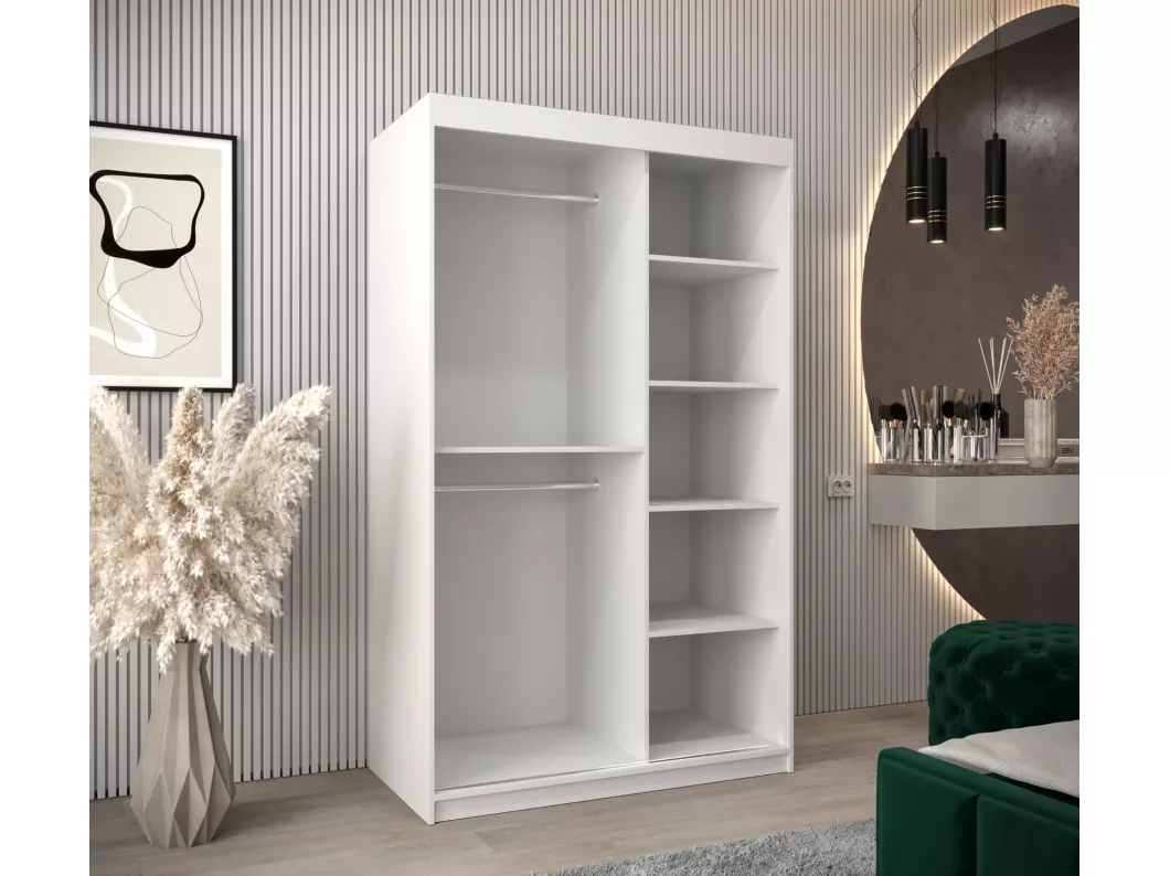Kauf Unique SCHWEBETÜRENSCHRANK MIROR 200/120/62 2-türig (Weiß) Online Shopping